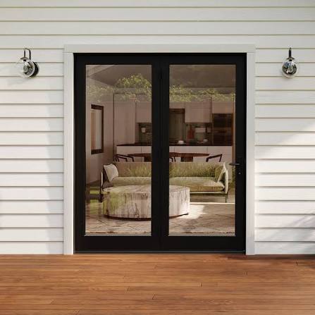 Swinging French patio doors